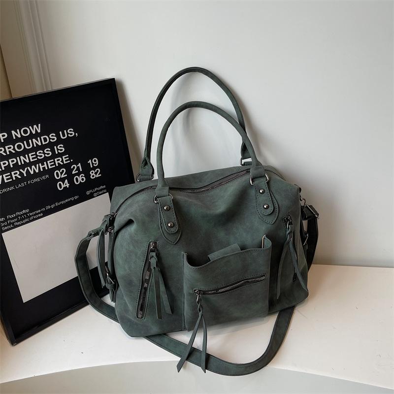 Women's PU Handbag, Fashionable Armpit Bag Large Capacity Crossbody Bag Casual Tote Top Handle Shoulder Bag