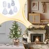 Christmas Candle Holders Silicone Molds Xmas Tree Shaped Tea Light Candle Holder Making Resin Epoxy Casting Mold Home Decoration