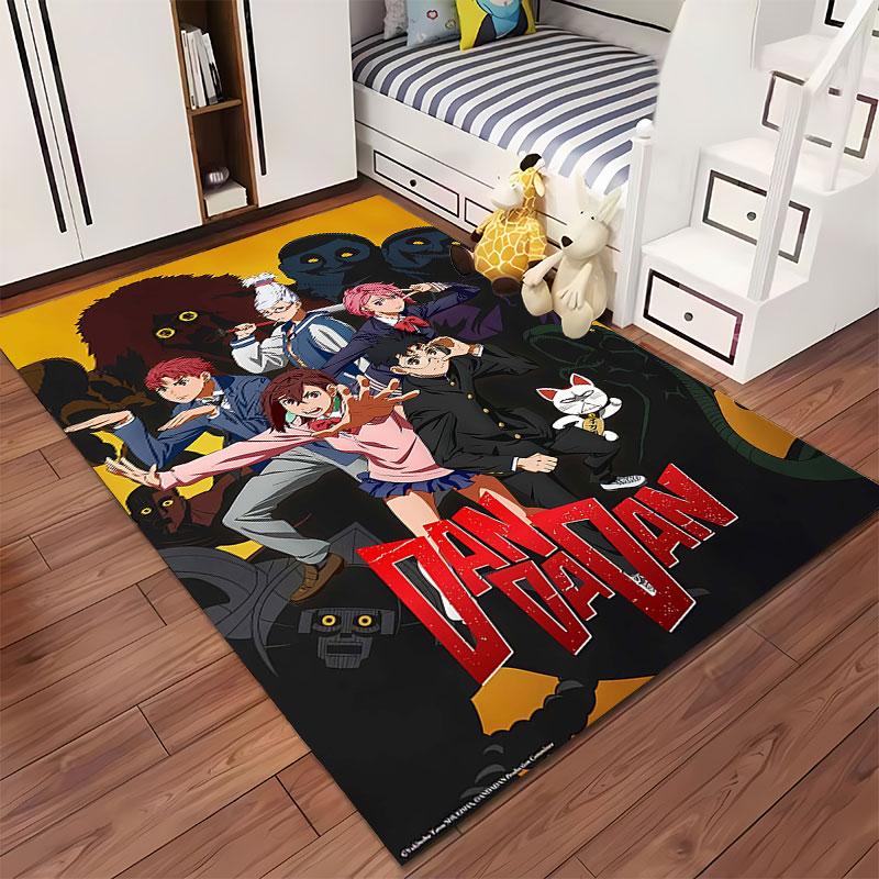 Dandadan Anime Action Carpet suitable as a non-slip mat for the living room or bedroom sofa