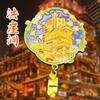 Chongqing Hongyadong Landmark Kovový magnet na ledničku Suvenýr