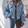 Y2K Vintage Jacket Women Autumn Winter Coat Fashion Casual Elegant Loose Short Balloon Sleeves High Street Amercian Jackets