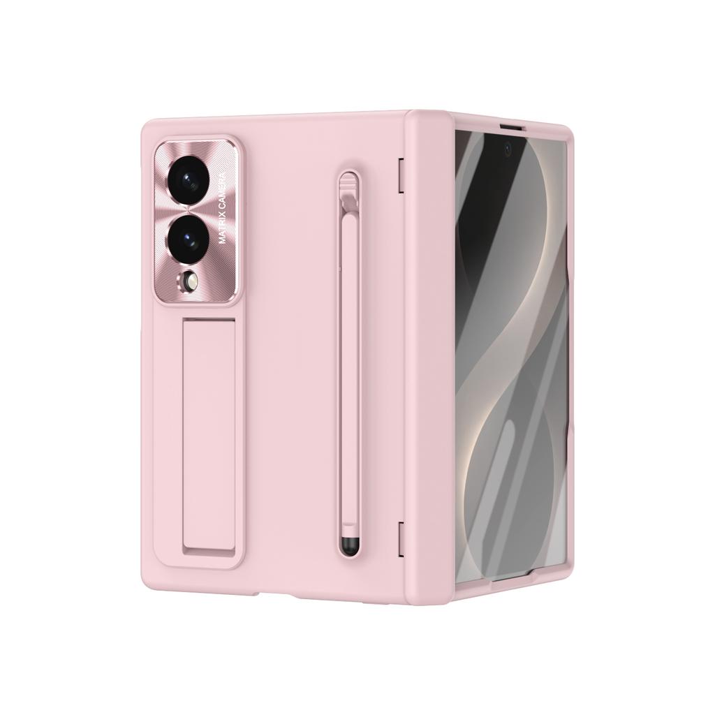 For Samsung Galaxy Z Fold 8 Fold 8 Wide Phone Case with Hidden Stand, Integrated Pen Slot, with High-definition Film