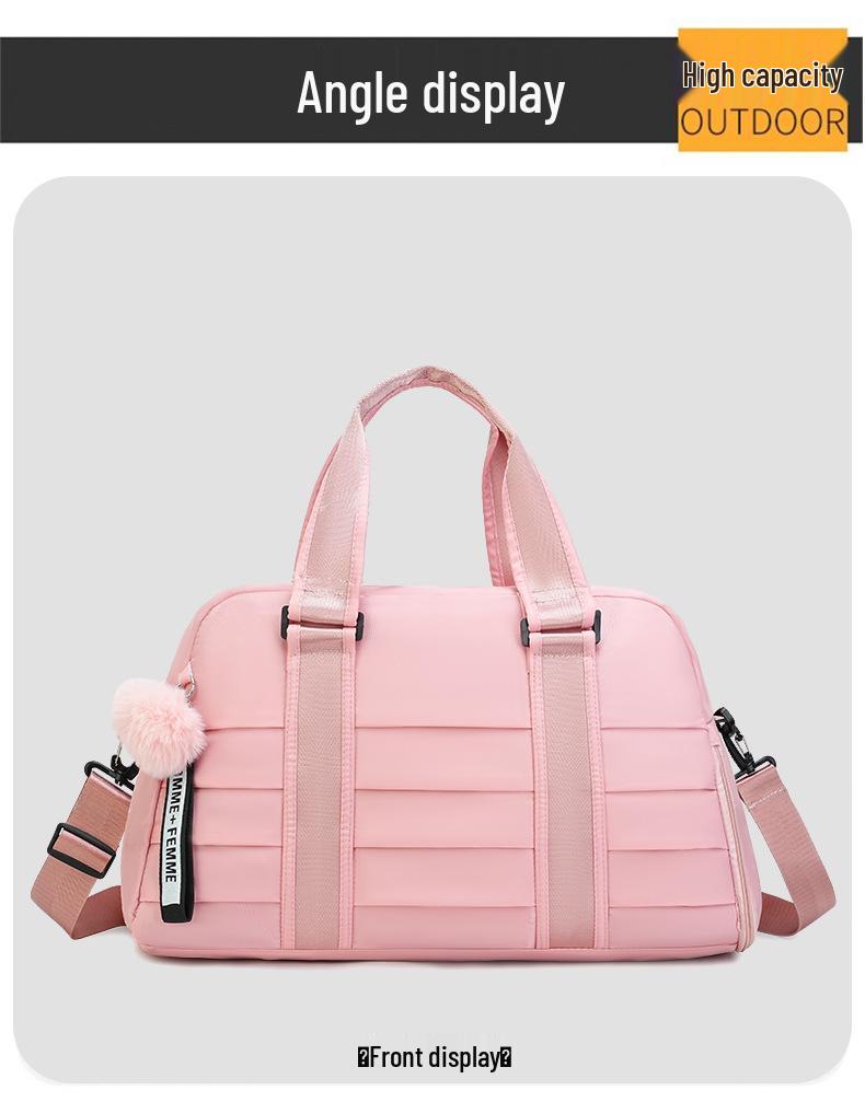 Damen Crossbody-Tasche mit großer Kapazität, einfarbig, für Reisen und Sportfitness