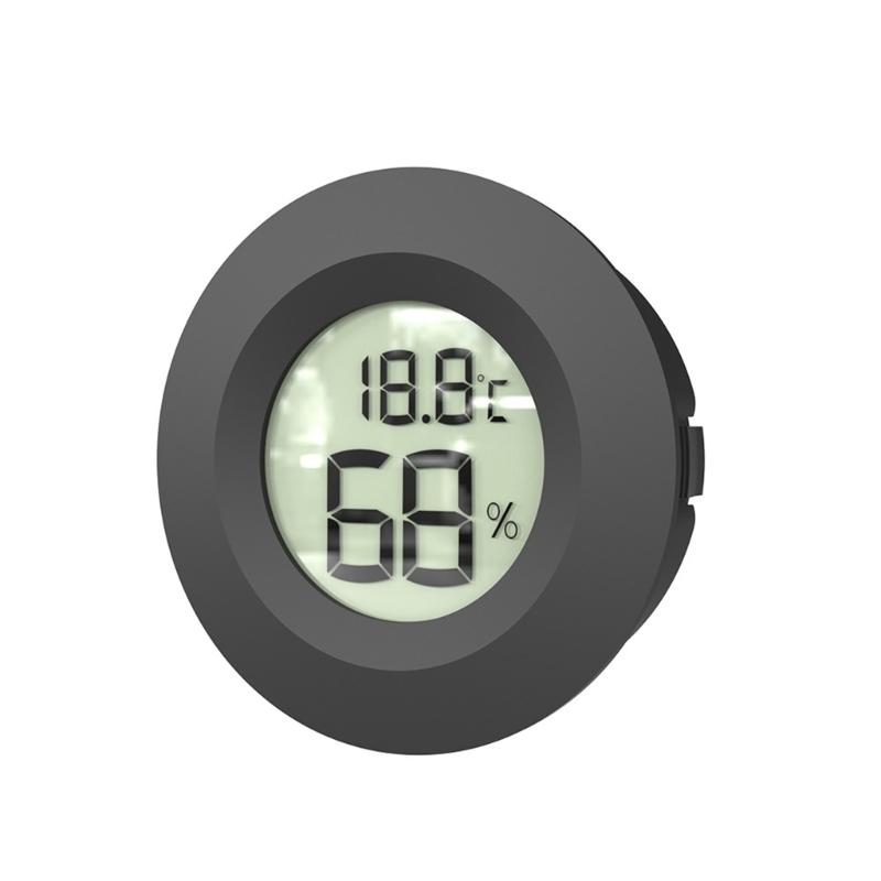 Zestaw 4 Cyfrowych Termometrów Higrometrów do Monitorowania Poziomów Wilgotności w Habitatach Gadów, Szklarniach i Piwnicach