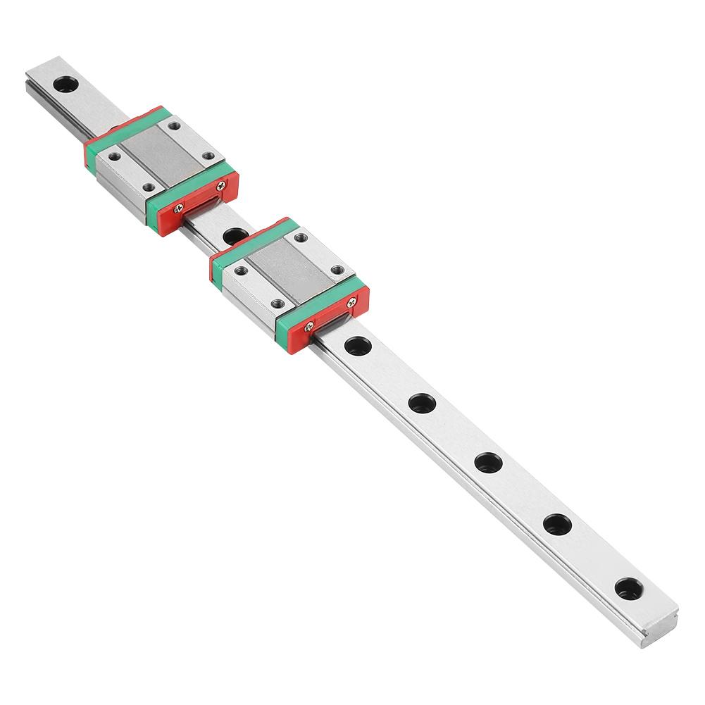 1pc 250mm MGN12 Miniature Linear Rail Guide Rail 12mm Width 2pcs MGN12B Slide Blocks