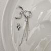 2Pcs Stainless Steel Chain Hoop Earrings Piercing Earrings  Ear Jewelry Accessories