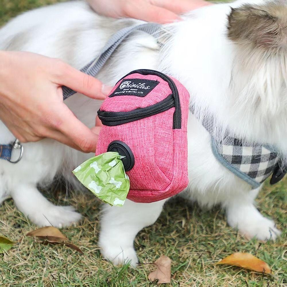 Multifunction Puppy Snack Reward Waist Bag Portable Dog Poop Dispenser  for Outdoor