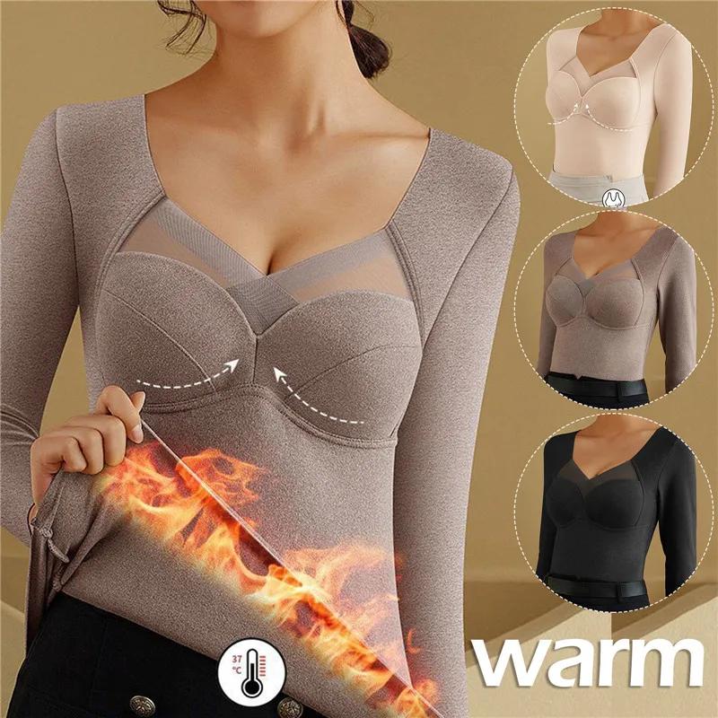 New Women's Thermal Underwear Plus Size Vest Thermo Lingerie Winter Clothing Warm Crop Tops Female Tank Top Undershirt Intimate