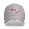 Koi Fish Kuhaku Showa Sanke Koi Fish Design Black Background Baseball Cap Military Tactical Cap Cute Men's Luxury Women's