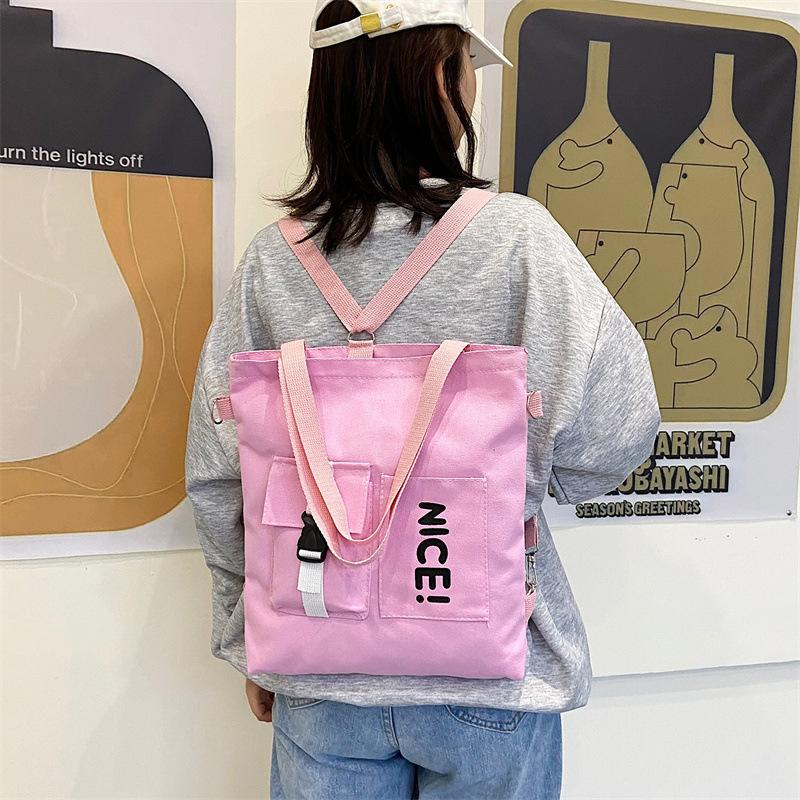 Literary bag women's 2025 Korean version of fashion women's multi-functional shoulder bag casual trend messenger bag tote bag