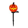 Outdoor Solar Halloween Pumpkin Lights Light, Waterproof Garden LED Decorative Holiday Path Lighting for Lawn Lamp with Stake Pathway Yard Decoration
