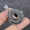 Morganite Gemstone 925 Sterling Silver Jewelry Pendant 1.77"