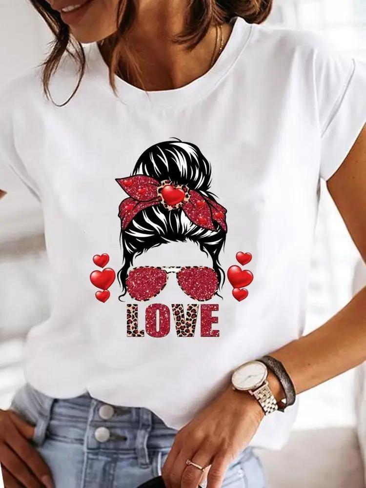 

Fashion Short Sleeve Casual Tshirts Clothes Women FeUnisex Watercolor Make Up Flower Summer T Clothing Ladies Print Graphic Tee S