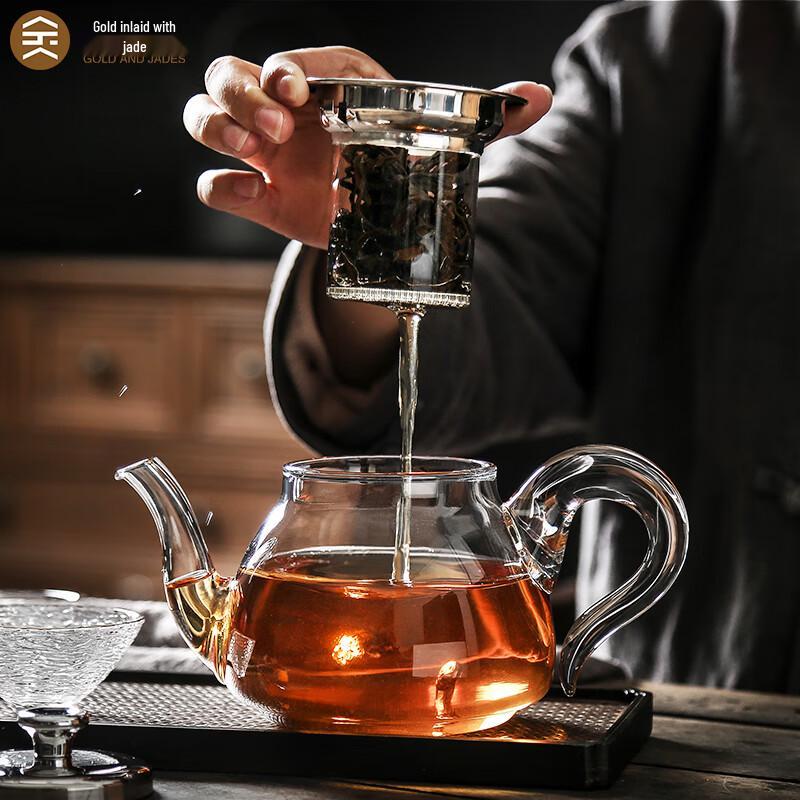 Yu Run Heat-Resistant Glass Teapot with Filter