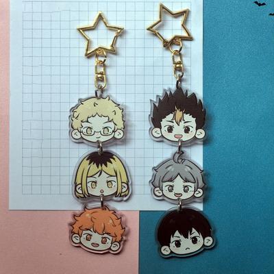 Anime Haikyu Cosplay Naljakas Pikk Võtmehoidja Koti Ripats Fännikollektsiooni Rekvisiidid Jõulukingitus