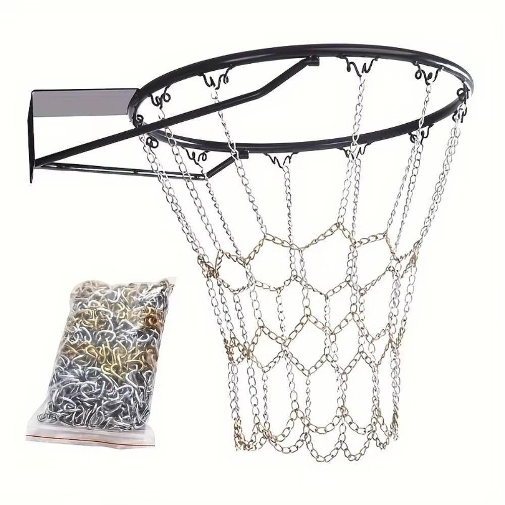Rustproof Basketball Hoop Durable Basket Frame New Chain Net Outdoor