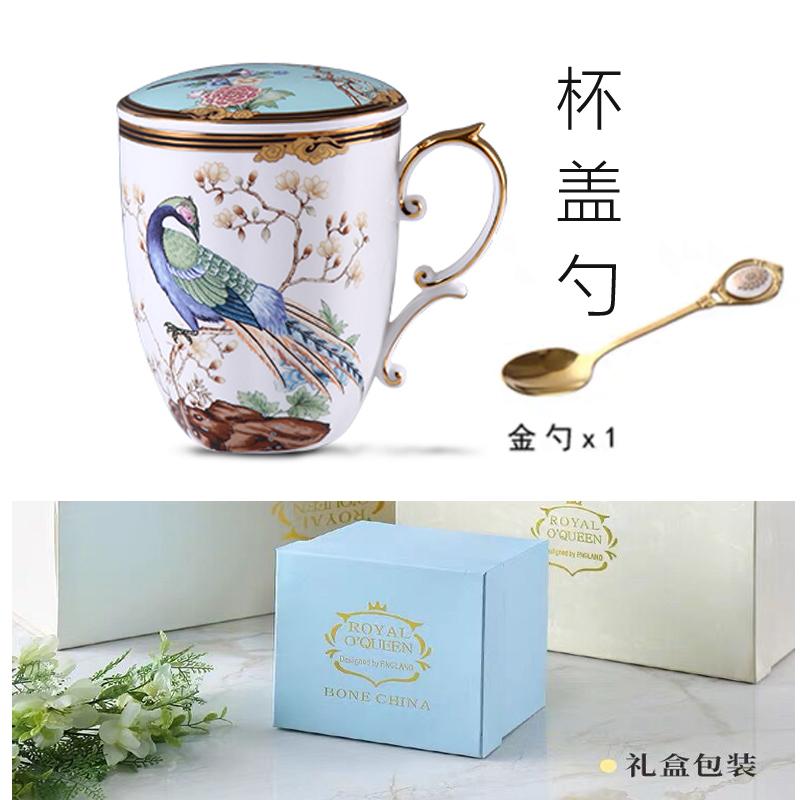 Luxury Bone China Phoenix Coffee Cup Cute Animal Milk Mug Water Drinkware for Home