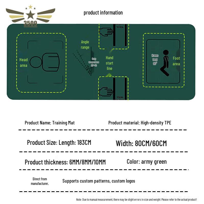 3509 Anti-slip Yoga & Abdominal Exercise Mat