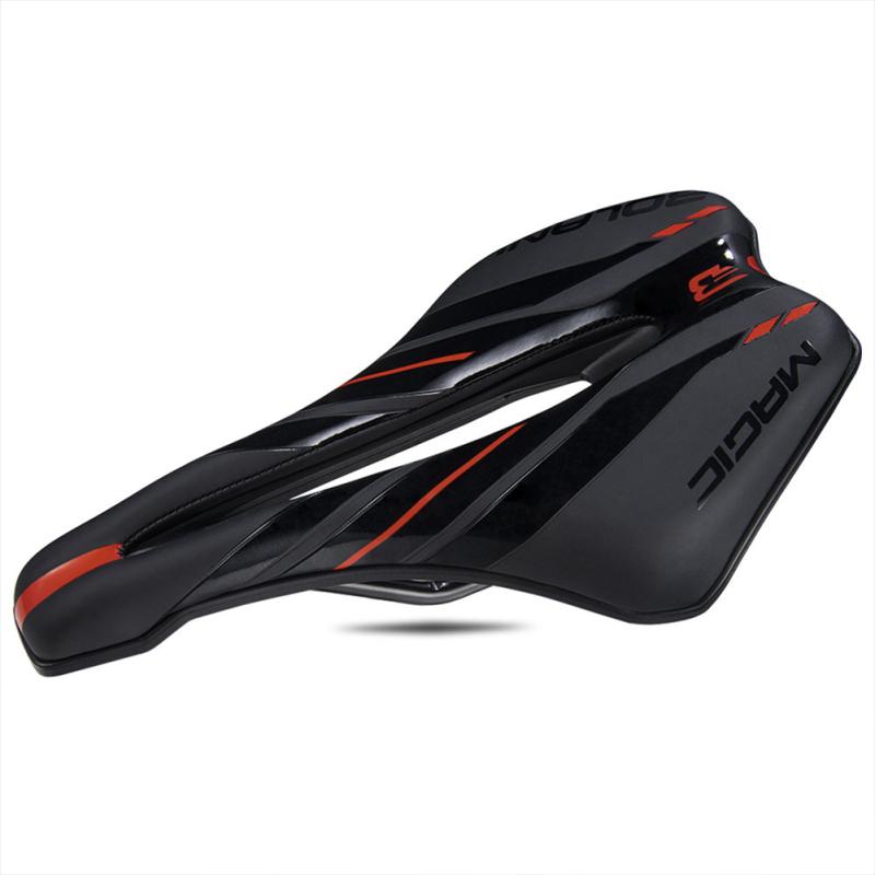 Mountain Bike Seat Cushion Ergonomic Hollowed Comfortable Breathable Waterproof Shock Absorption