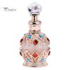 Kompakte Parfümflasche 15ML Vintage Luxus Nachfüllbare Flasche, Ätherisches Öl & Duft Glasspender Dubai Arabischer Stil Leerer Behälter für Reisen