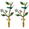2er-Pack Dekorativer Wandhaken, Vintage Vogelform Metall-Wandhaken zum Aufhängen von Mänteln Kleidung Schlüsseln Hüten Handtüchern