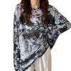 Pull Long UV Transparent Soleil Ample Plus Harajuku Coréen Automne [xppe] Sweat-shirt Femme, Protection, Manches, T-shirt Transparent, Protection, Transparent, Coupe,