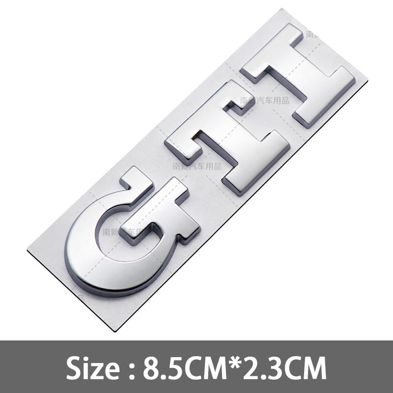 2026 Hot For VOLKSWAGEN VW 1pcs 3D Metal GTI Badge Car Rear Trunk Emblem Stickers for Volkswagen Golf GTI mk2 mk3 mk4 mk5 mk6 mk