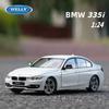 WELLY 1/24 BMW 335i Alloy Miniature Car Model Diecast Metal Scale Model Car Diecast Metal Static Collection Children Toy Car