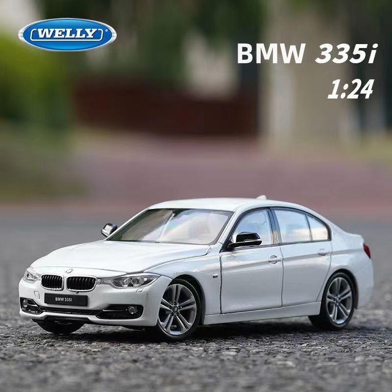 WELLY 1/24 BMW 335i Alloy Miniature Car Model Diecast Metal Scale Model Car Diecast Metal Static Collection Children Toy Car