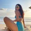 Zhou Yutong Women's 2024 Sexy Bikini with Cover-Up - Influencer Style Conservative Two-Piece Swimsuit