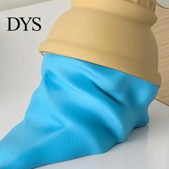 Desk Accessories for Office Melting Ice Cream Ornament, 3D Printed Cone Colorful Entryway Ornaments Sculpture, Fun Tabletop Ornament Home Decoration