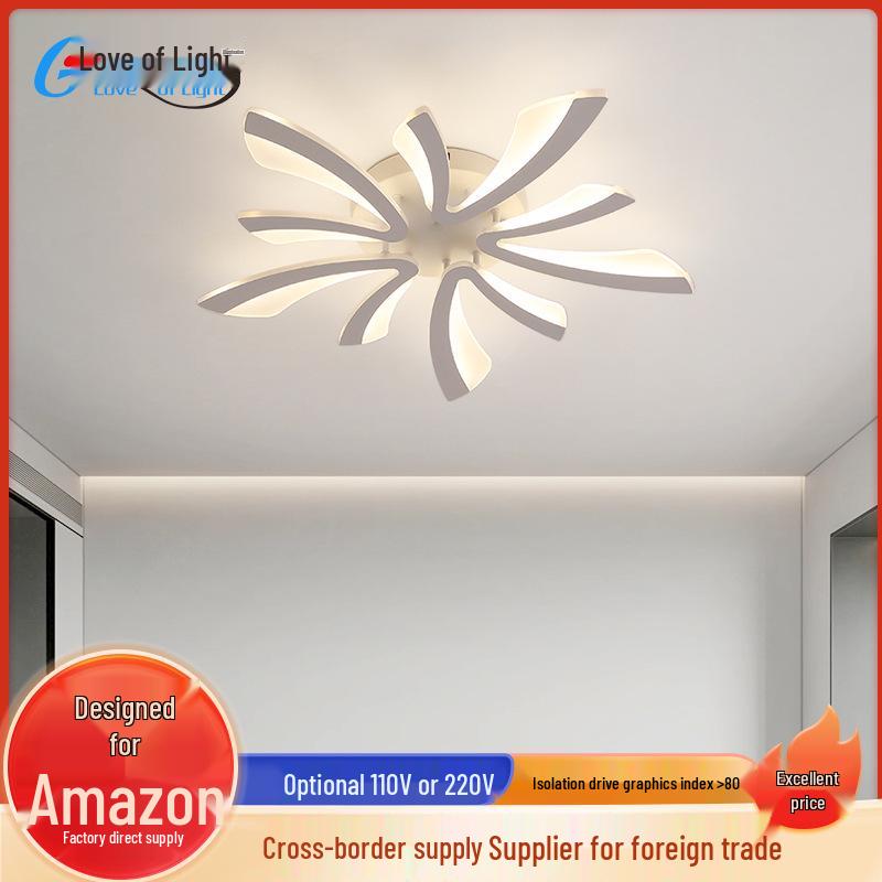 

Modern LED Ceiling Light for Living Room or Bedroom White 3 Heads Diameter 70*8cm