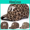Baseball Leopard Männer Gestickt Buchstabe Kappe Outdoor Verstellbar Sonnenschutz Freizeit Hut Frühling Herbst Reise Tourismus Strandurlaub