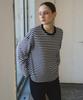 CITTA S/S Soft Cotton Striped T-Shirt_Ctt348 (White)