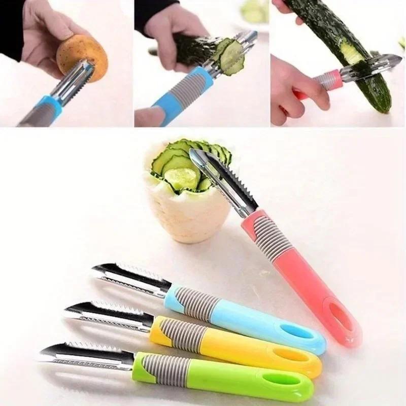 1Pcs Color Random Stainless Steel Vegetable Cutter Tools Suitable Friut Potato Paring Knife Household Kitchen Peel Accessories