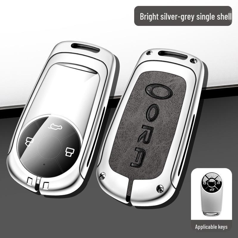 Genuine Leather Key Fob Holder for Great Wall ORA: Good Cat, Ballet Cat & Lightning Cat - Women's Premium Design