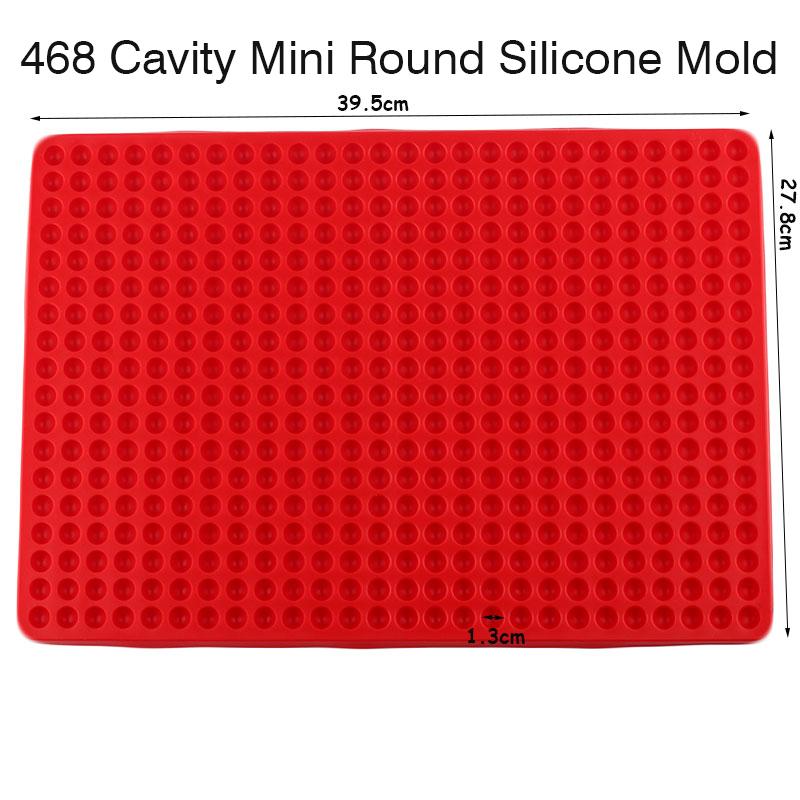 

468/228 Полость Мини Круглая силиконовая форма Шоколадные капли Форма для собачьих лакомств Форма для конфет Формы для выпечки желе и ганаша
