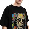 Men Famous Poet Charles Bukowski Pop Art T-Shirts Cotton Tees Summer Funny Short Sleeves T-Shirt O-Neck Casual Tshirt Large Size