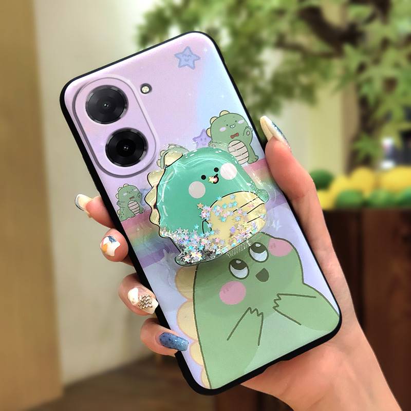Anti-knock Soft Case Phone Case For Redmi A5 4G/Xiaomi Poco C71 4G Rotatable stand Cartoon Skin feel silicone Simplicity