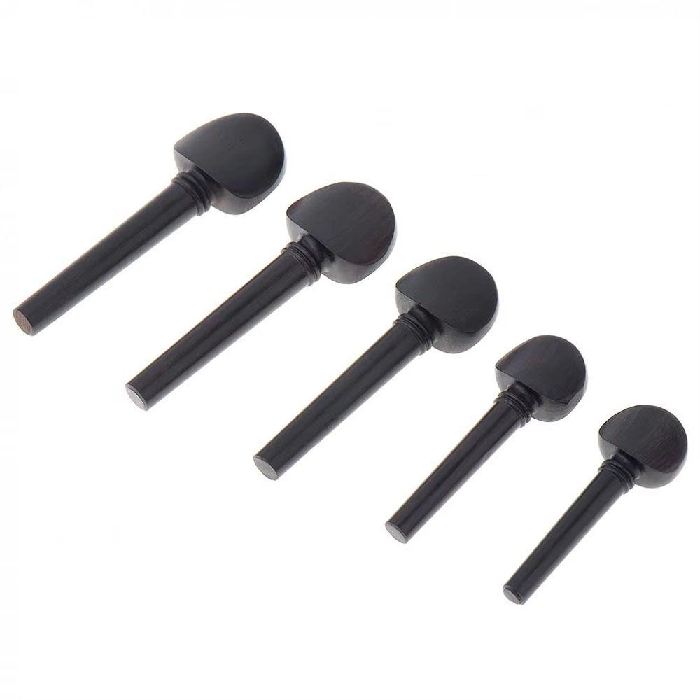 4Pcs Ebony Violin Pegs 5 Different Sizes Violin String Tuners High Quality Violin Tuning Pegs