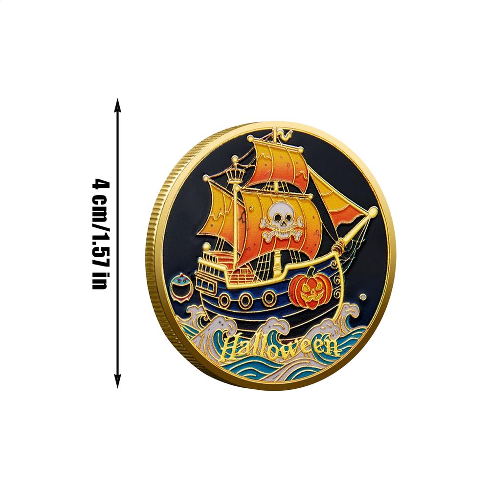 

Halloween Commemorative Coin Happy Halloween Pumpkin Commemorative Coin Vintage Home Decor For Table Cabinets Fans Enthusiasts
