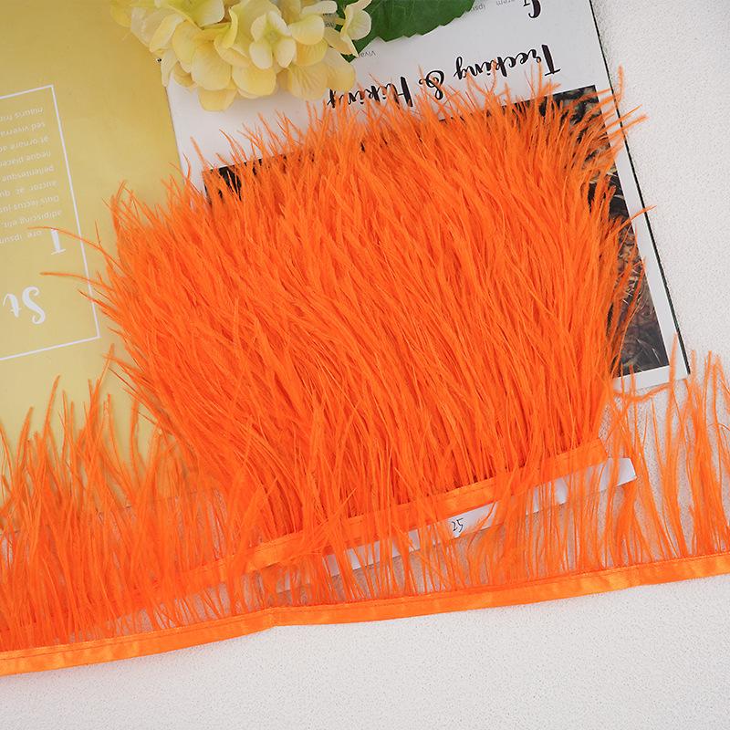 1M 10-13Cm Ostrich Feather Fringed Jewelry Handicrafts Clothing Decorative Accessories