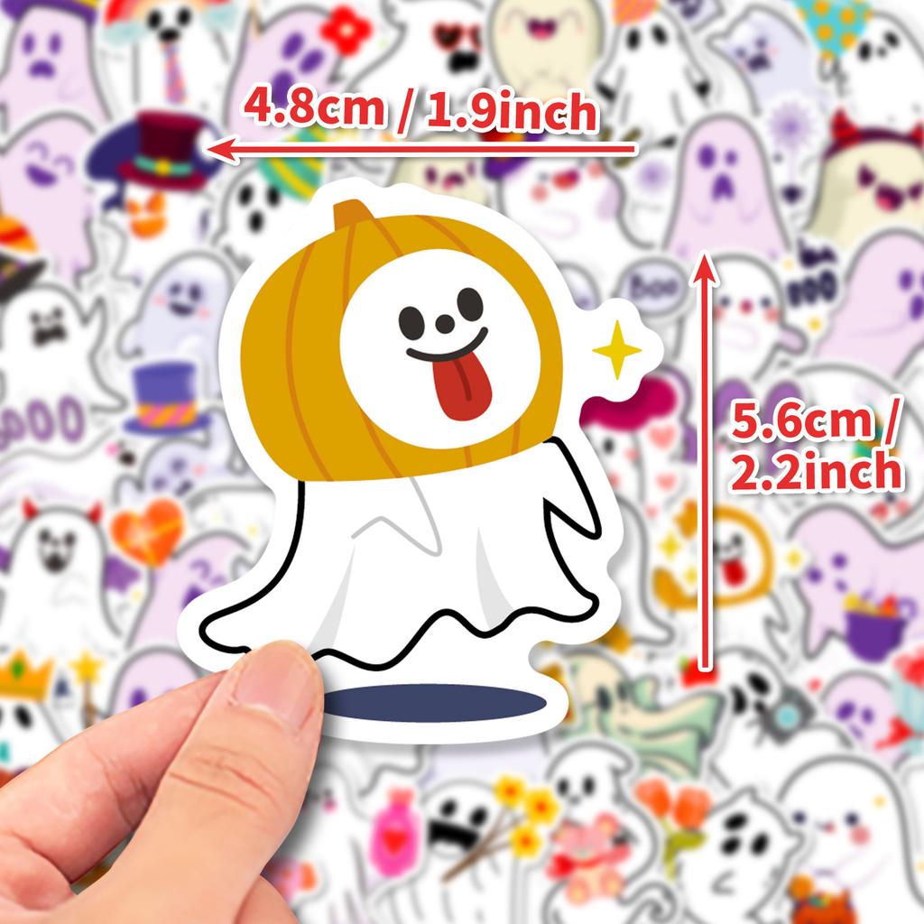 50 Niedliche Geist Temu Unabhängig DIY Wasserbecher Notizbuch Koffer Persönliche Aufkleber Wasserdicht