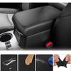 Center Console Lid Armrest Leather Cover Trim Black For Toyota 4Runner 2010-2023
