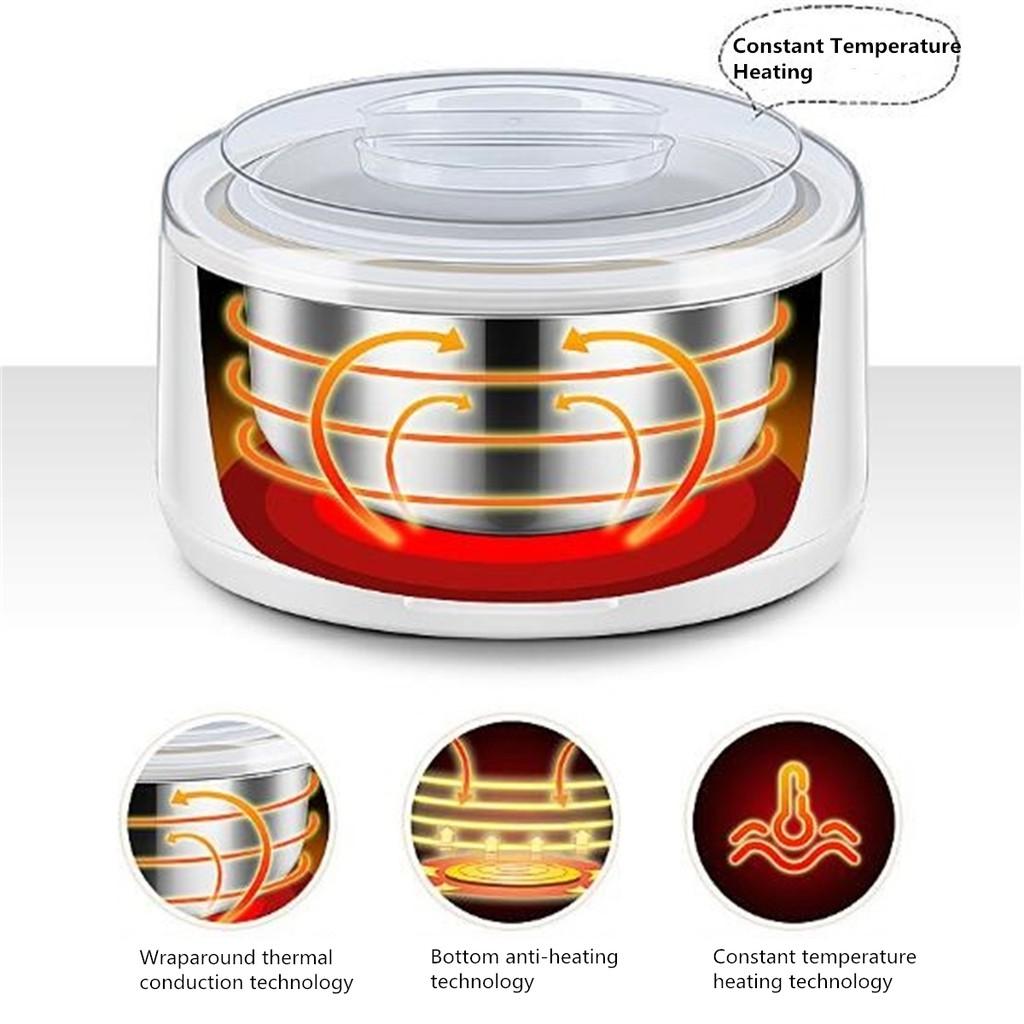 1,5 l Elektrischer Joghurtbereiter Joghurt DIY Werkzeug Küchengeräte Automatischer Joghurtbereiter mit Einsatzmaterial Edelstahl 228 x 148 mm