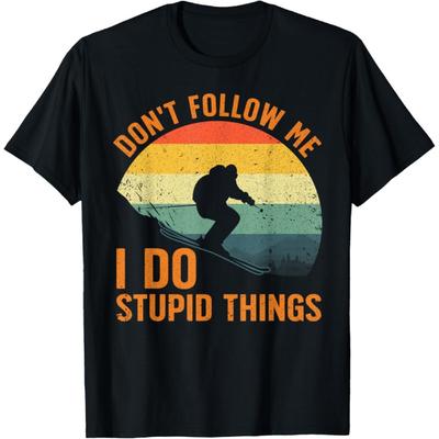 Cool Skiing Design For Men Women Snow Skier Ski Lover Skiing T-Shirt