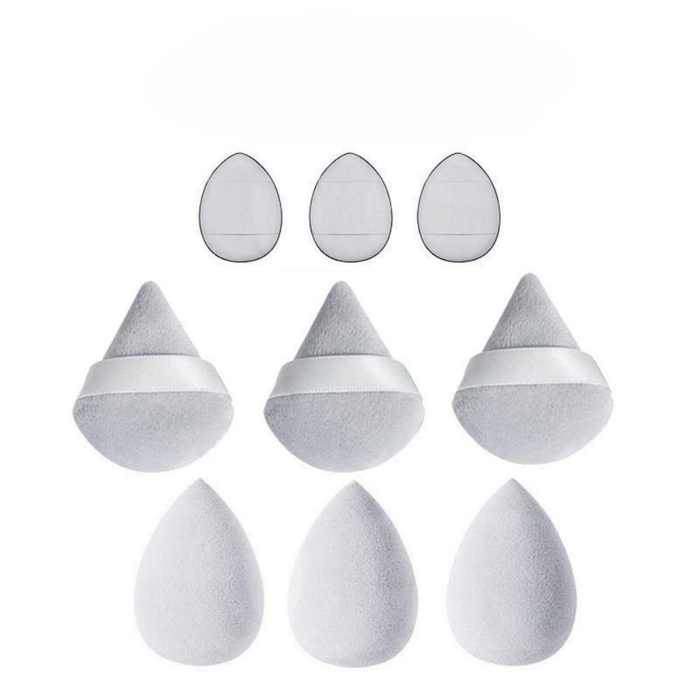 9Pcs Makeup Sponge Set Dual Use Contour Highlight Sponge for Liquid Cream Powder All Skin Types Cosmetic Accessories