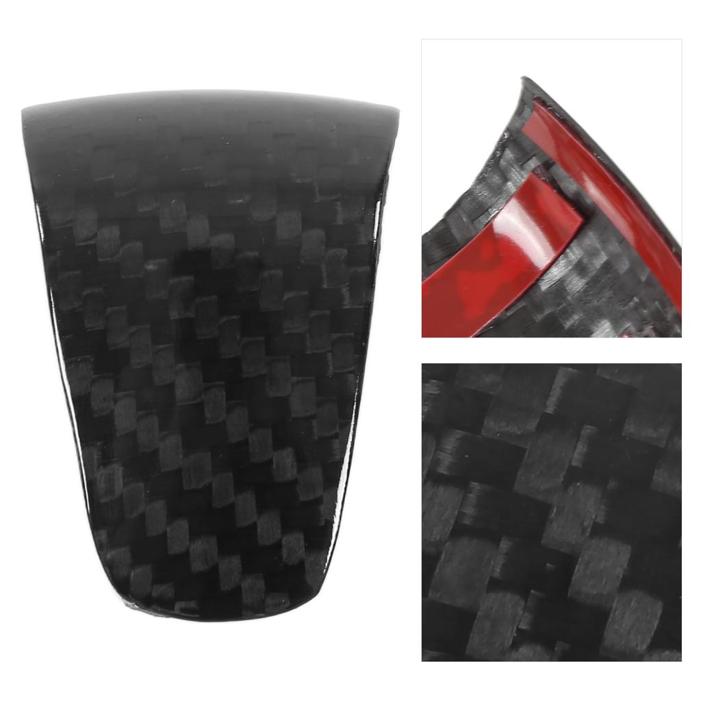 Car Gear Shift Knob Protect Cover Carbon Fiber Replacement for Ford Edge 2015?2018