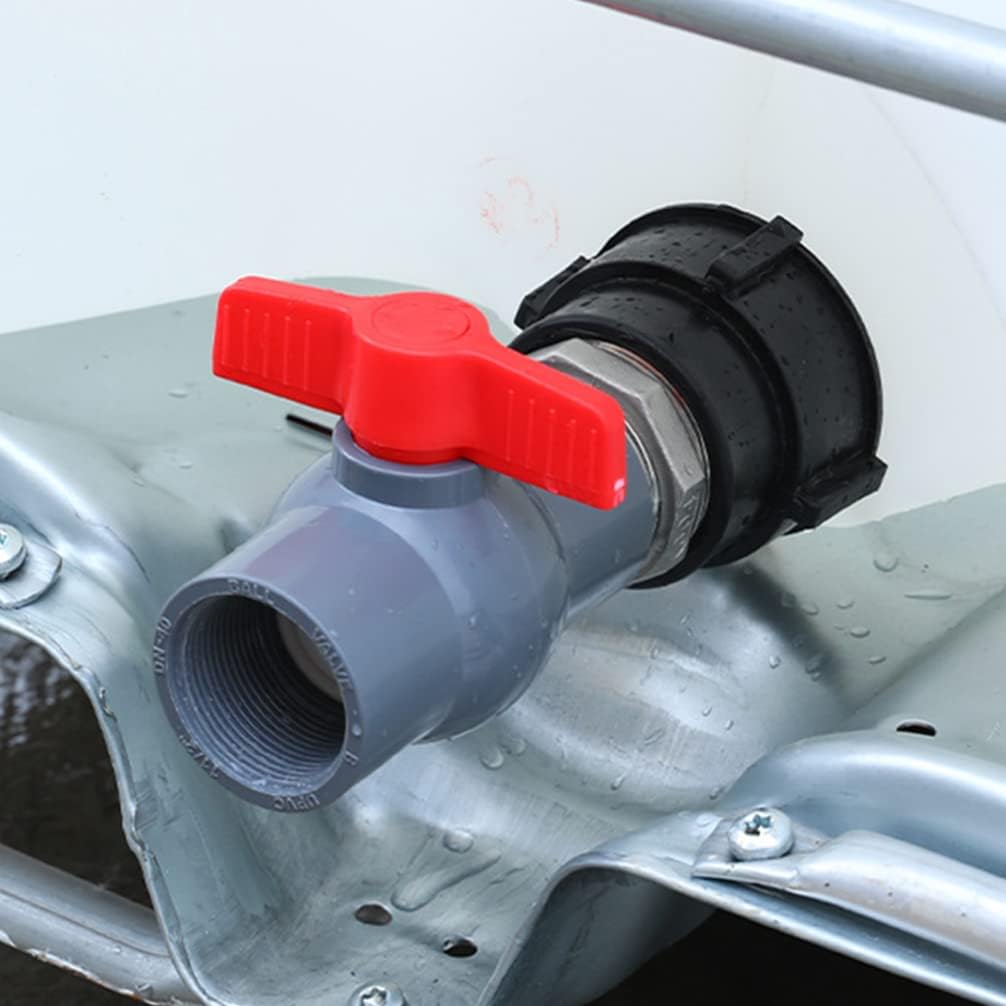 Heavy Duty Hose IBC Tank Connector IBC Tote Fitting IBC Tote Adapter 75mm Coarse Thread to 2 Inch Fine Thread Adapter Easily Connect Your IBC Tote to