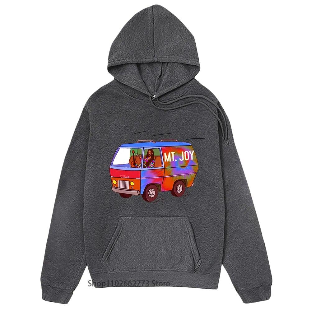 MttJoyy Hoodies Hippi Van Bus Sweatshirt Women/Men 90s Tops Fashion Clothing Harajuku Unisex Pullover Cartoon Y2k Clothes Unisex